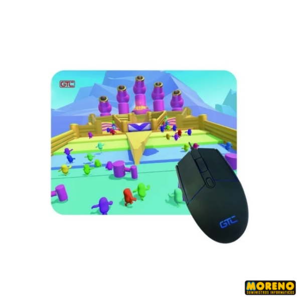 MOUSE GAMER + PAD GAMER   COMBO GTC CBG019 - Imagen 2