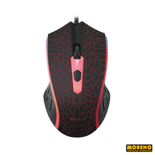 MOUSE XTRIKE  GM206 7  LUCES- 4 BOTONES - DPI 1000 - Imagen 2