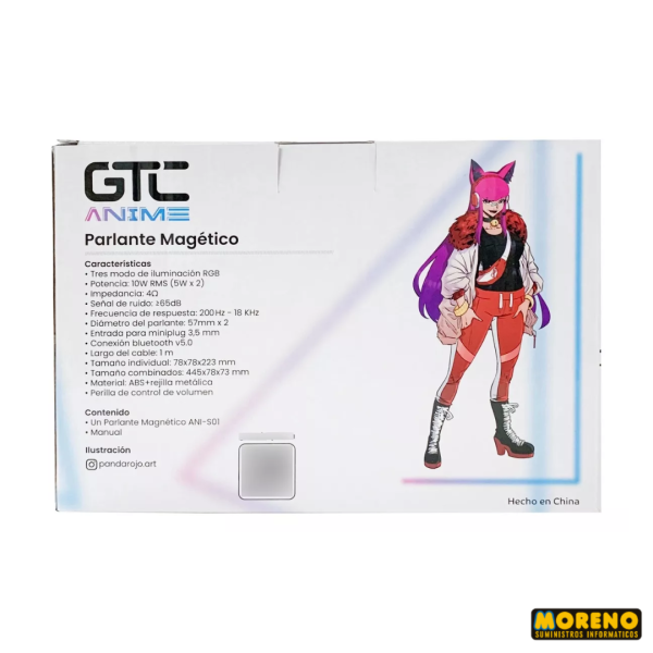 PARL. MAGNETICO-RGB-BLUETOOTH-GTC ANIME ANI S01 - Imagen 6