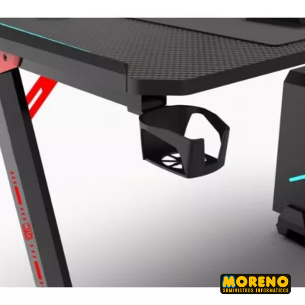 ESCRITORIO GAMER LED 120X73X60 APOYA VASO GTC GTA2 - Imagen 6