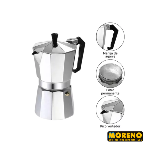 CAFETERA EXPRES ALUMINIO 6 POCILLOS MULTI12