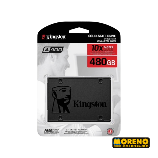 DISCO SSD KINGSTON A400 INTERNO 7MM 480GB SATA
