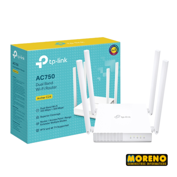 ROUTER INAL.433MBS 2BAND TPLINK ARCHER C24