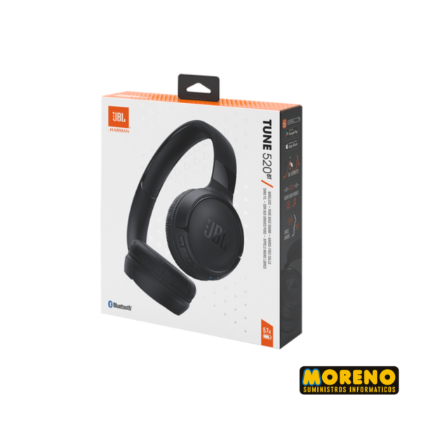 AURI. BLUETOOTH JBL TUNE 520 NEGRO VINCHA - Imagen 2