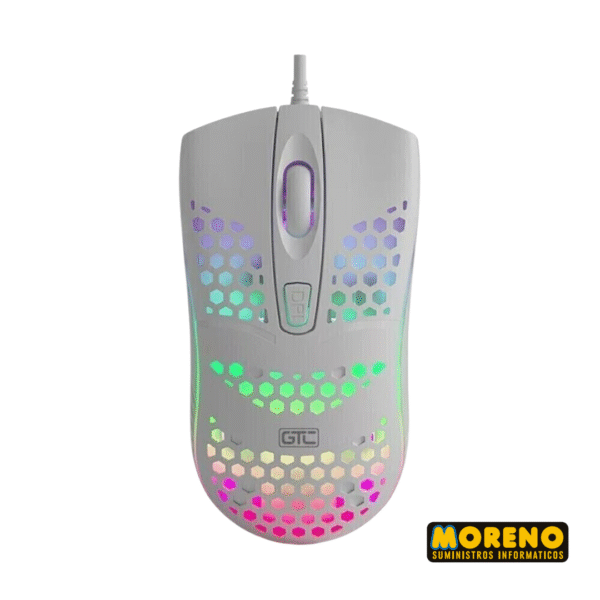 COMBO TEC.+ MOUSE GAMER RGB GTC CBG025 BLANCO - Imagen 3