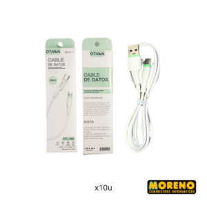CABLE USB A C 1M. OTAWA DTL 082 X 10 UNID.