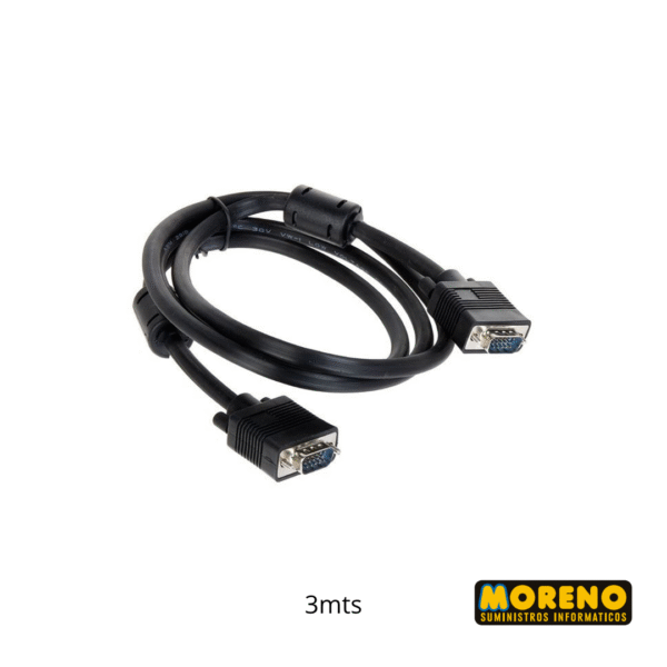 CABLE VGA MONITOR 3  MTS C/ FILTRO INTCO