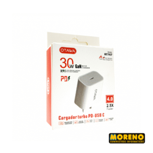 CARGADOR 220V TIPO C 30W TURBO OTAWA RT767