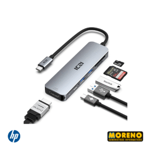 HUB TIPO C+USB X4 - UNO 3.0-ALUMINIO GTC HUG016