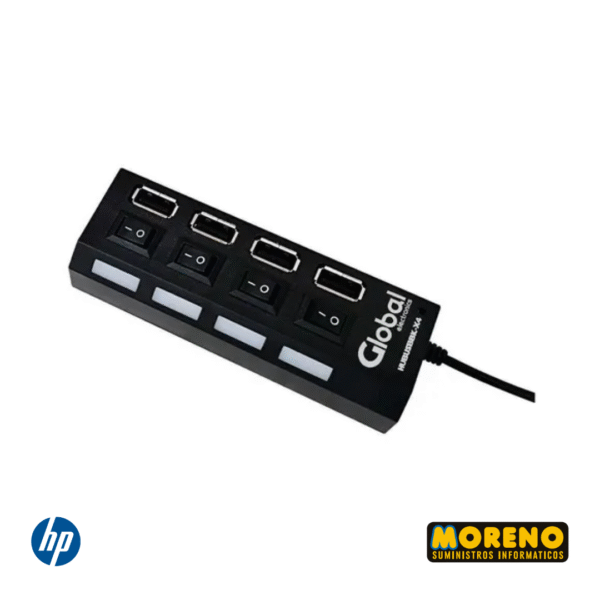 HUB USB 2,0  X 4 USB HEMBRA HI-SPEED