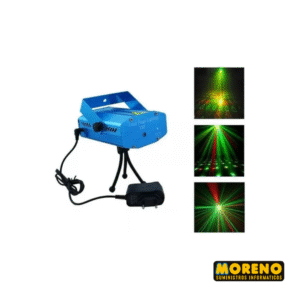 MINI LASER CON TRIPODE Y FUENTE LLUVIA MULTIPUNTO