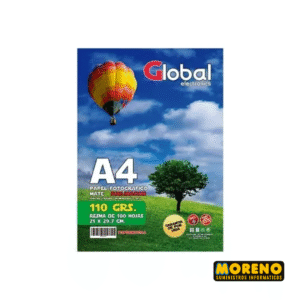PAPEL FOTO  MATE H.Q. A4 110G X 100H. GLOBAL