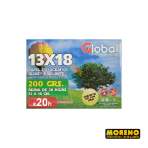 PAPEL GLOSSY FOTO  A4  13X18CM- 5R GLOBAL