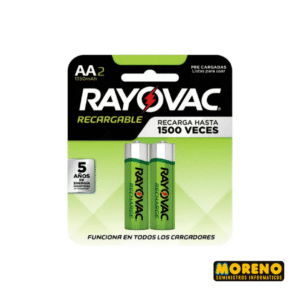 PILA 2A RECARG.1350MAH PACK X 2 UNID.RAYOVAC