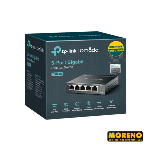 SWITCH 5 PUERTOS GIGABIT DE METAL TPLINK  DS105G
