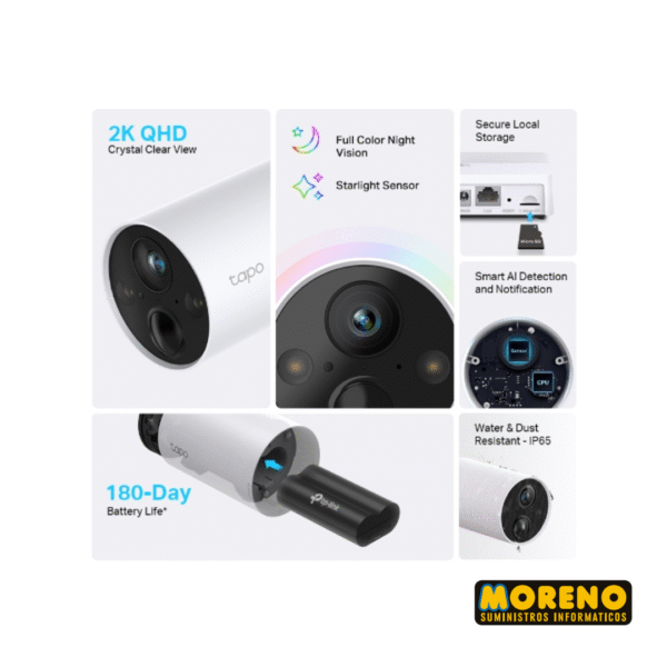 2 CAMARAS IP EXTERIOR A BATERIA TPLINK TAPO C420S2 - Imagen 2