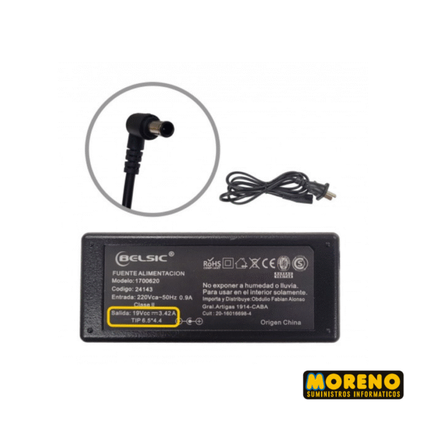 FUENTE P/ MONI 19V. 3.42A BELSIC FSW143/LG SS