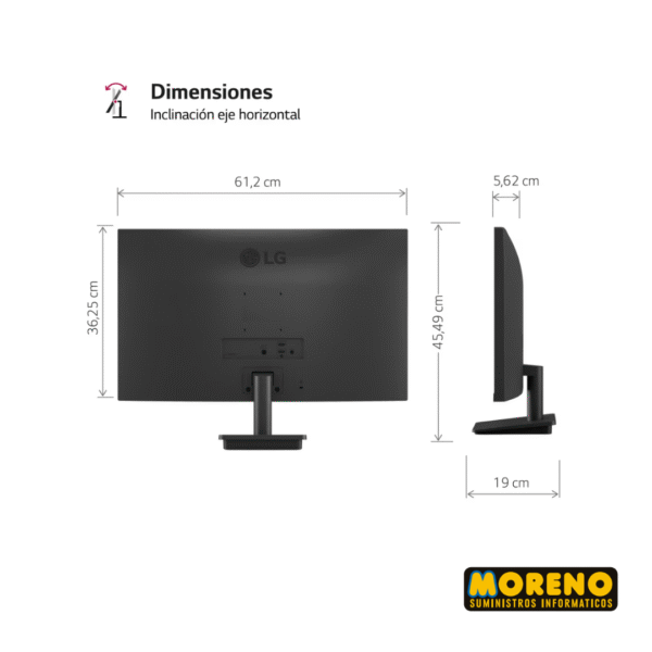 MONITOR LED LG 27  2 HDMI BORDLESS FHD 27MS500 - Imagen 6