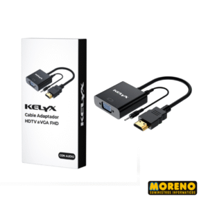 ADAP.HDMI A VGA HEMBRA C/CABLE AUDIO KELIX