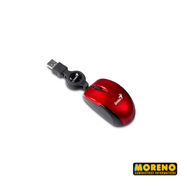 MOUSE GENIUS MICROTRAVELER CON CABLE RETRACTIL