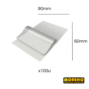 POUCH P/TARJETAS -CARNE P/100UNID.150MIC. 60 X 90