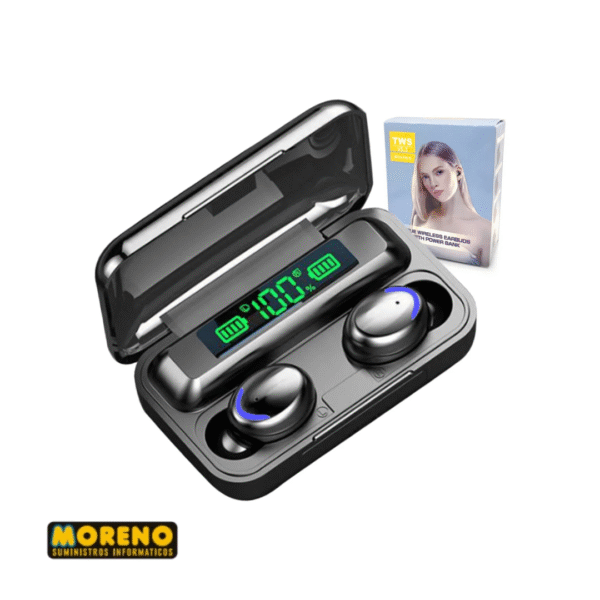 AURI. IN EAR BLUETOOTH INDICA.DE CARGA HPF9 NEGRO