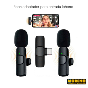 MICROFONO CORBATERO INALAMBRICO X2 P/STREAMING K9