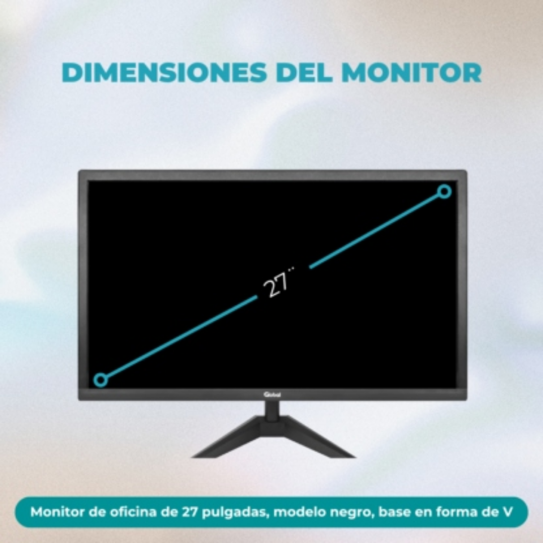 MONITOR FULL HD 27  HDMI/VGA GLOBAL OFFICE27IFHD - Imagen 4