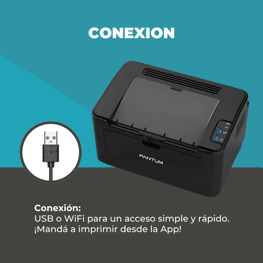IMPRESORA PANTUM LASER P2200W - Imagen 3