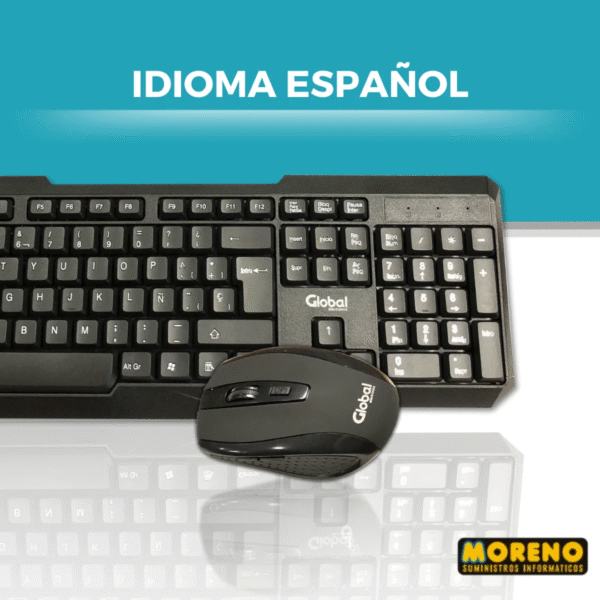 COMBO TEC. + MOUSE INAL.GLOBAL KMG27BK - Imagen 9