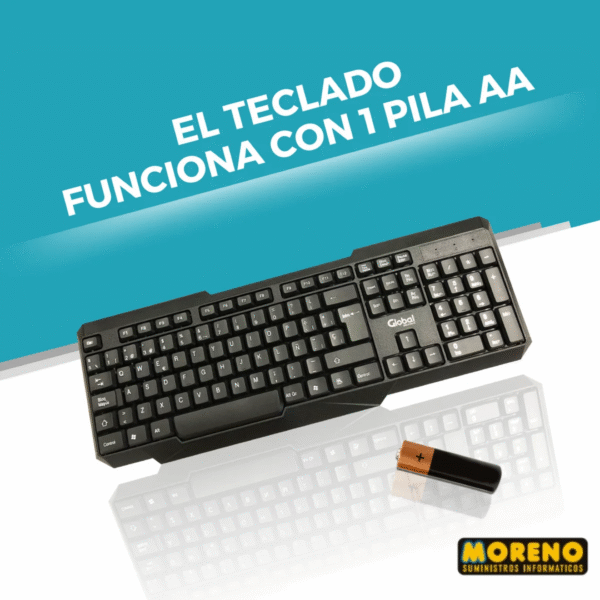COMBO TEC. + MOUSE INAL.GLOBAL KMG27BK - Imagen 7