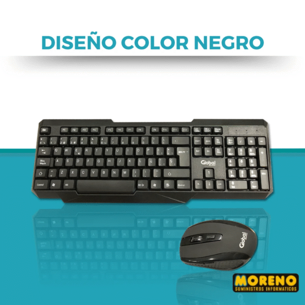 COMBO TEC. + MOUSE INAL.GLOBAL KMG27BK - Imagen 5