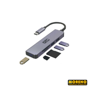 HUB TIPO C LECTOR MEM.+USB 3.0 ALUMINIO GTC HUG015