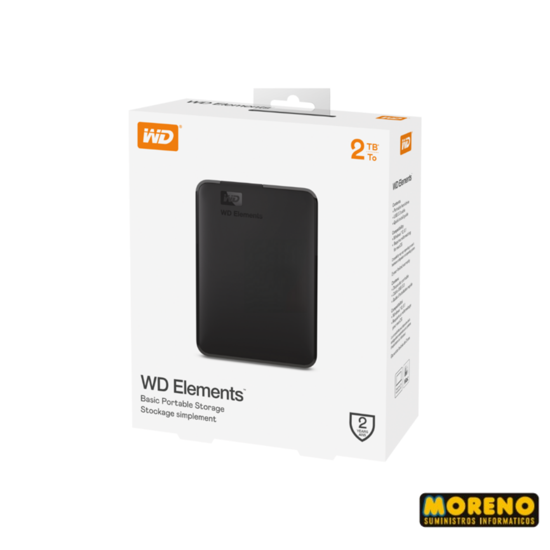 DISCO DURO EXTERNO W DIGITAL 2 TB ELEMENT 3.0